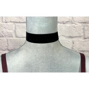 Handmade Classic Black Velvet 1" Choker Necklace